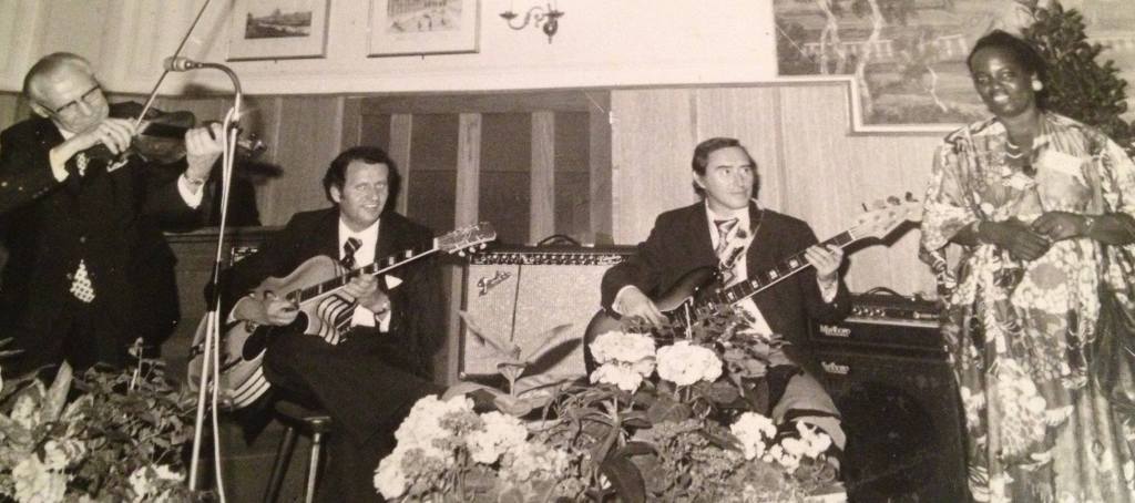 G.P.'s granny, an educator, at a conference in Vienna, Austria representing St. Vincent.